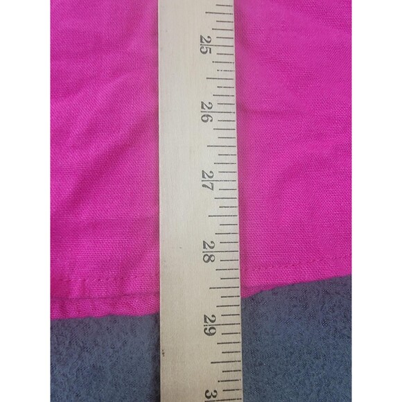 GAP Shirt Womens 2XL Pink Very Berry Linen Button Down Top Long Sleeve Plus NEW - Picture 10 of 11